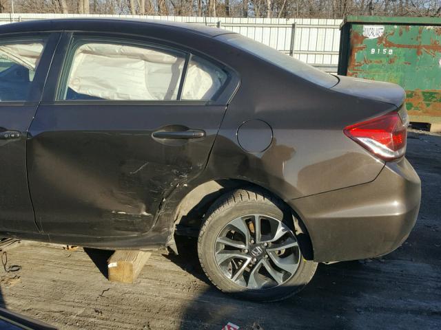 2HGFB2F82EH518810 - 2014 HONDA CIVIC EX 棕色 照片 9