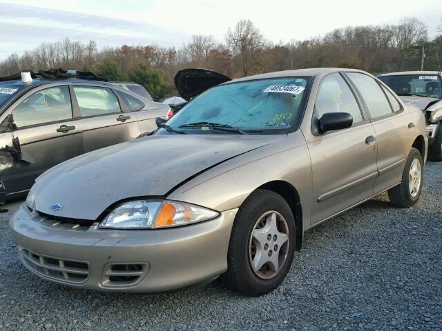 1G1JC5240Y7431457 - 2000 CHEVROLET CAVALIER BEIGE photo 2