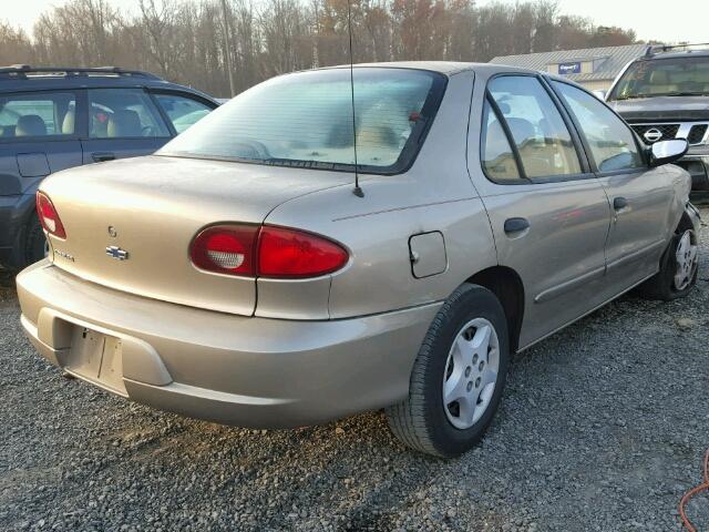 1G1JC5240Y7431457 - 2000 CHEVROLET CAVALIER BEIGE photo 4