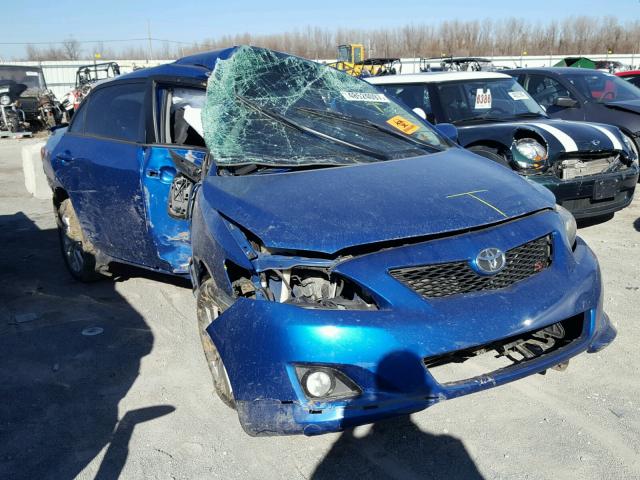 2T1BU40E59C106317 - 2009 TOYOTA COROLLA BA BLUE photo 1