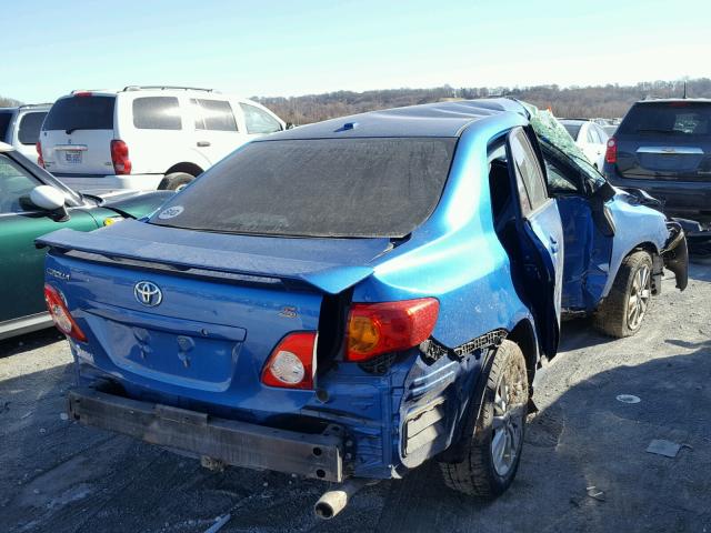 2T1BU40E59C106317 - 2009 TOYOTA COROLLA BA BLUE photo 4