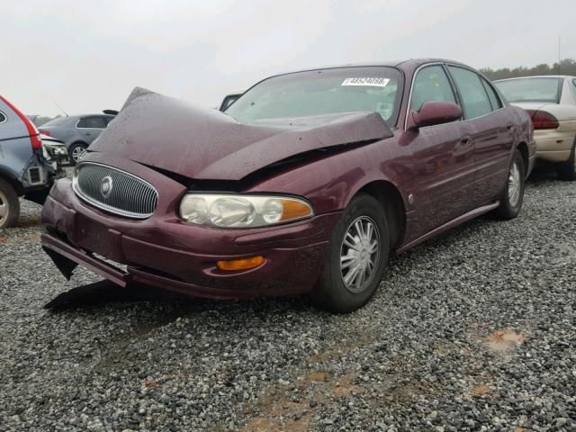 1G4HP52K544166258 - 2004 BUICK LESABRE CU MAROON photo 2