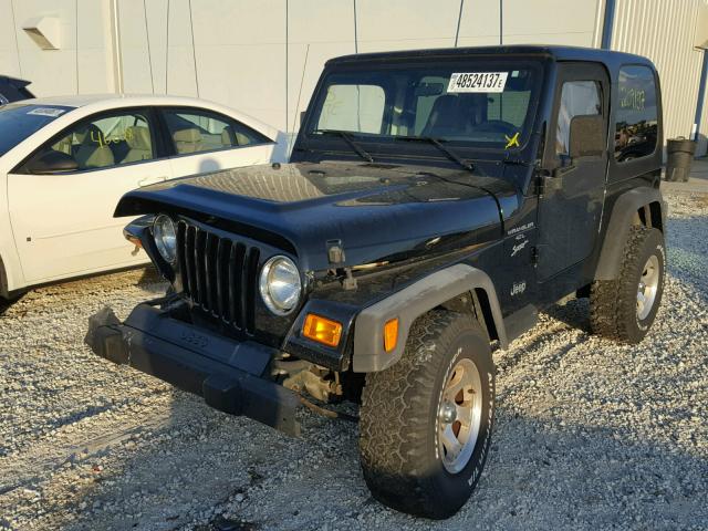 1J4FY19SXXP486227 - 1999 JEEP WRANGLER / BLACK photo 2