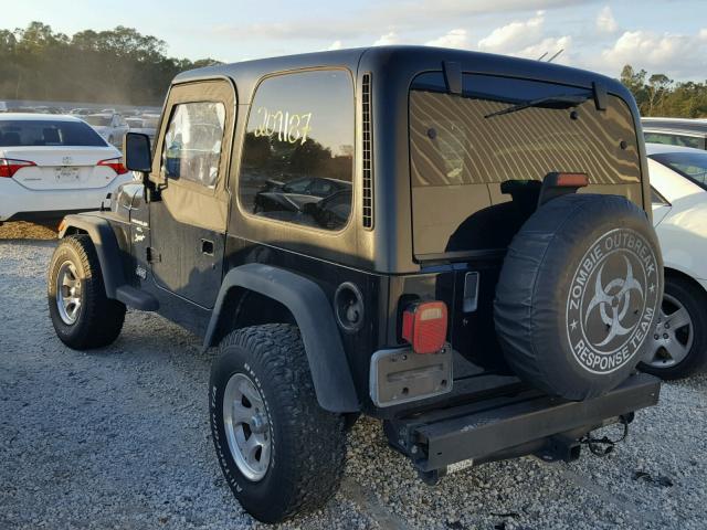 1J4FY19SXXP486227 - 1999 JEEP WRANGLER / BLACK photo 3