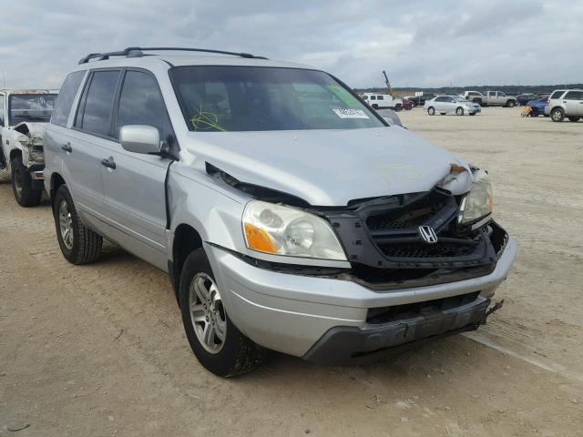 2HKYF18593H595087 - 2003 HONDA PILOT EXL SILVER photo 1