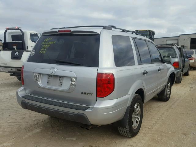 2HKYF18593H595087 - 2003 HONDA PILOT EXL SILVER photo 4