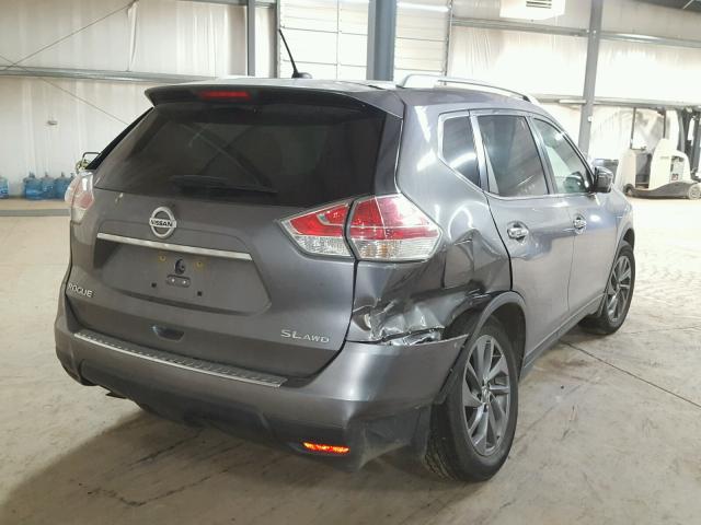 KNMAT2MV2GP683334 - 2016 NISSAN ROGUE S GRAY photo 4