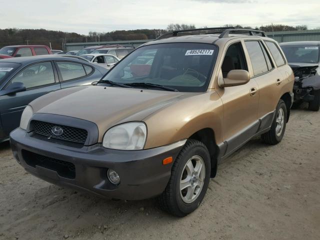 KM8SC73D03U386127 - 2003 HYUNDAI SANTA FE G GOLD photo 2