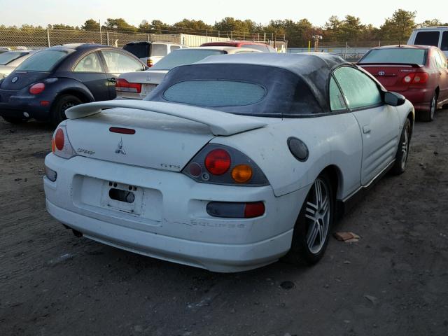 4A3AE75H83E117133 - 2003 MITSUBISHI ECLIPSE SP WHITE photo 4