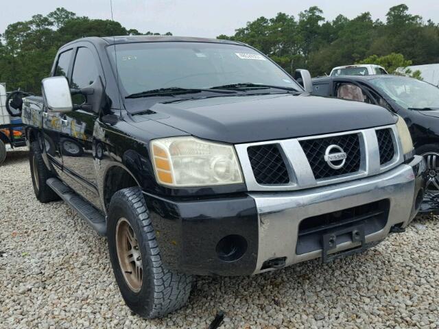 1N6AA07B04N581028 - 2004 NISSAN TITAN XE BLACK photo 1