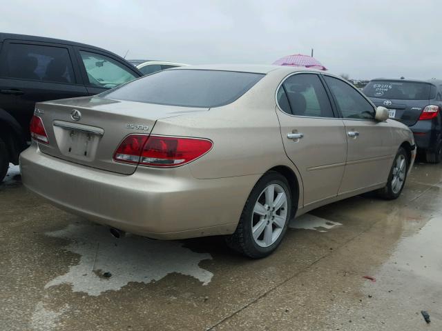 JTHBA30G055100189 - 2005 LEXUS ES 330 GOLD photo 4