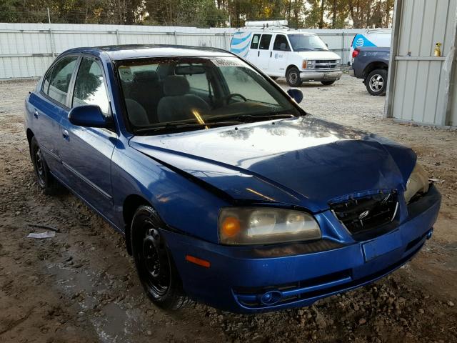 KMHDN46D84U833320 - 2004 HYUNDAI ELANTRA GL BLUE photo 1