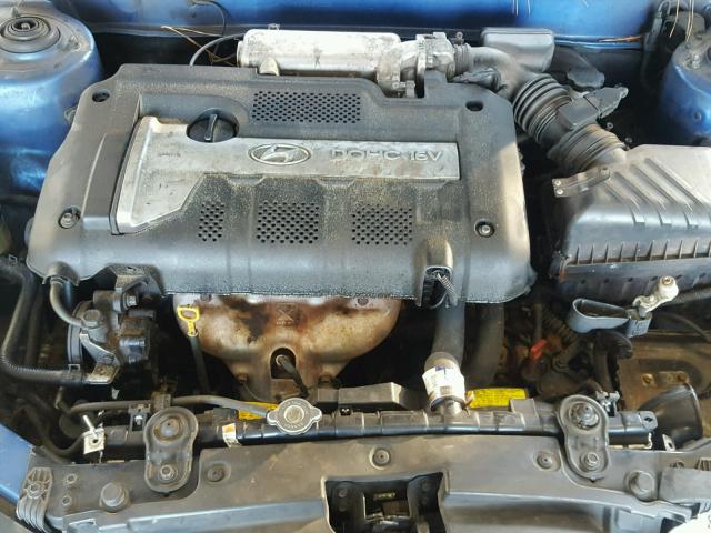 KMHDN46D84U833320 - 2004 HYUNDAI ELANTRA GL BLUE photo 7