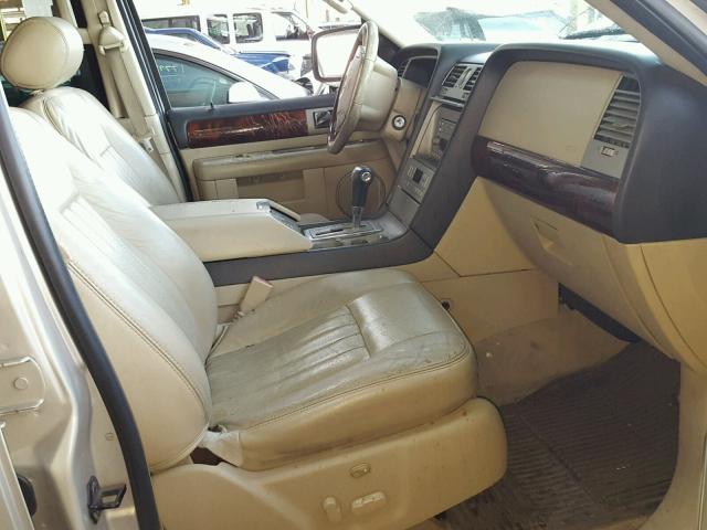 5LMFU27505LJ02666 - 2005 LINCOLN NAVIGATOR GOLD photo 5