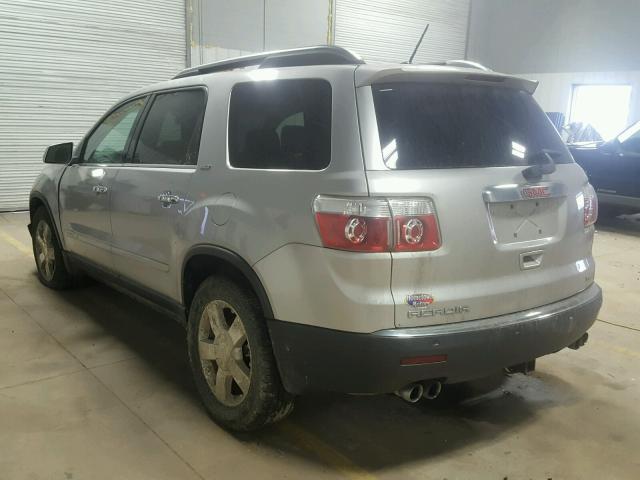 1GKEV33718J227662 - 2008 GMC ACADIA SLT SILVER photo 3