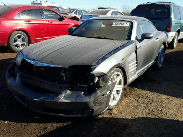 1C3AN69L04X019915 - 2004 CHRYSLER CROSSFIRE GRAY photo 2