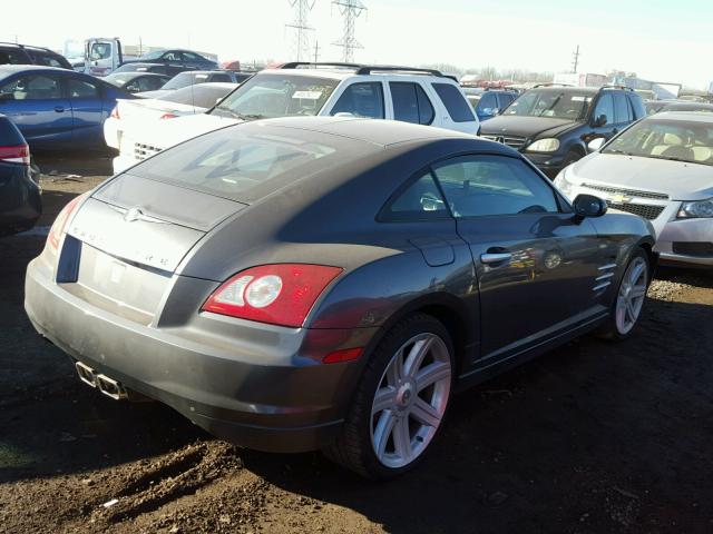 1C3AN69L04X019915 - 2004 CHRYSLER CROSSFIRE GRAY photo 4