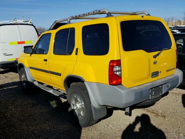 5N1ED28Y2YC555084 - 2000 NISSAN XTERRA XE YELLOW photo 3