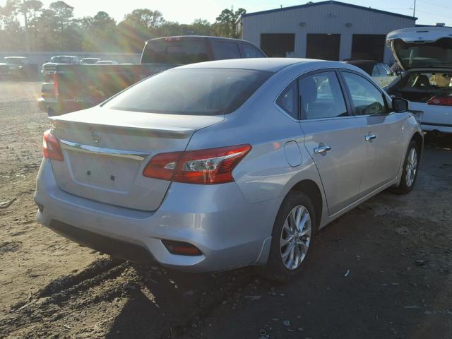 3N1AB7AP5HY281994 - 2017 NISSAN SENTRA S SILVER photo 4