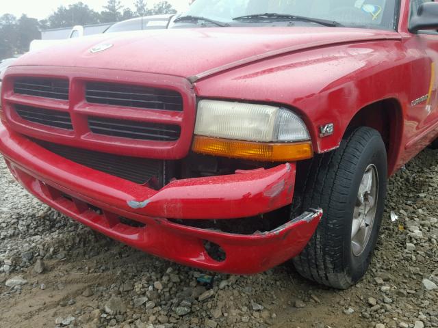 1B4HR28Y5YF128092 - 2000 DODGE DURANGO RED photo 7