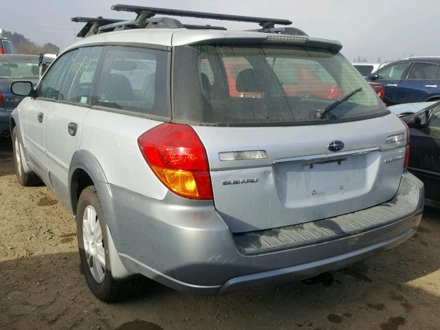 4S4BP61C557342263 - 2005 SUBARU LEGACY OUT SILVER photo 3