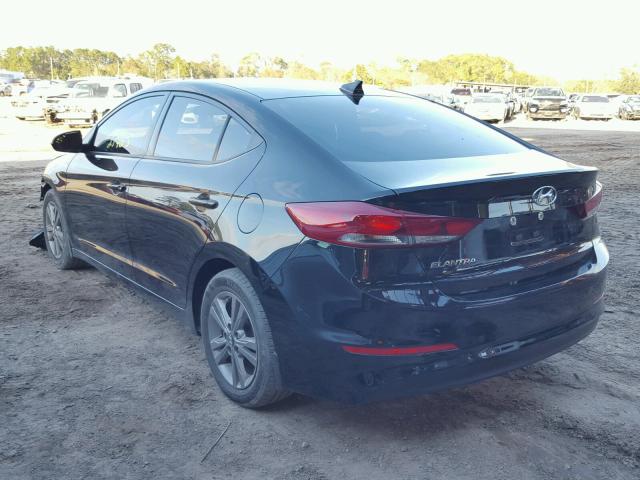 5NPD84LF7HH052077 - 2017 HYUNDAI ELANTRA SE BLACK photo 3