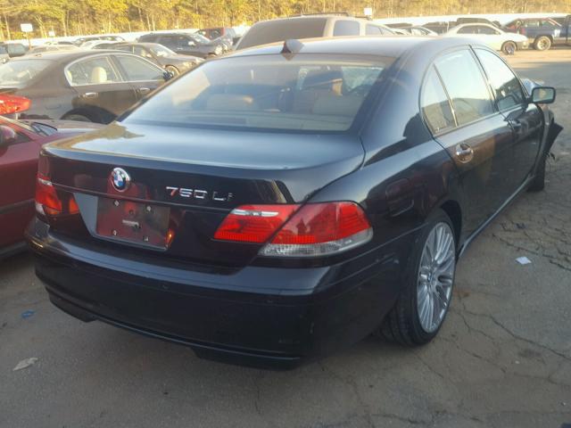 WBAHN83577DT76818 - 2007 BMW 750 BLACK photo 4