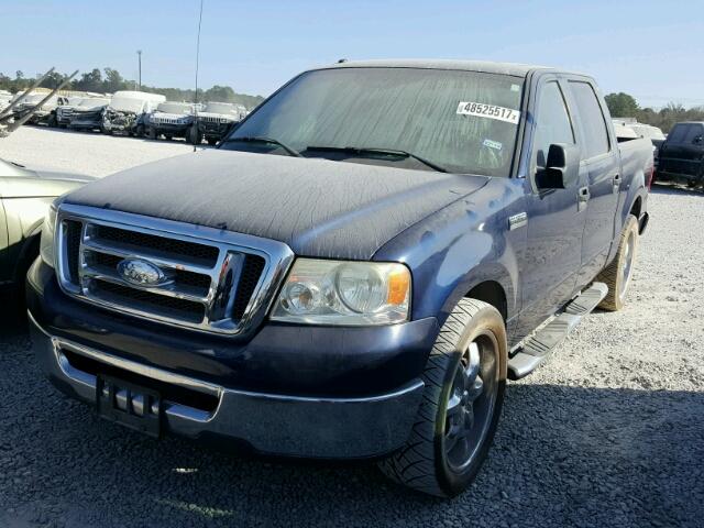 1FTRW12W78KC58030 - 2008 FORD F150 SUPER BLUE photo 2