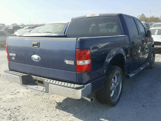 1FTRW12W78KC58030 - 2008 FORD F150 SUPER BLUE photo 4