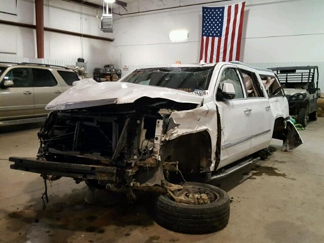 1GYS3HKJ3GR146283 - 2016 CADILLAC ESCALADE E WHITE photo 2