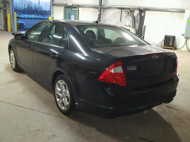 3FAHP0HAXAR408234 - 2010 FORD FUSION SE BLACK photo 3