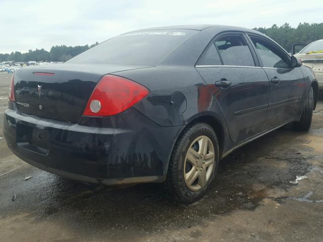 1G2ZF58BX74168325 - 2007 PONTIAC G6 VALUE L BLACK photo 4