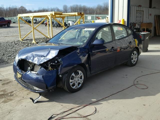 KMHDU4AD3AU977492 - 2010 HYUNDAI ELANTRA BL BLUE photo 2