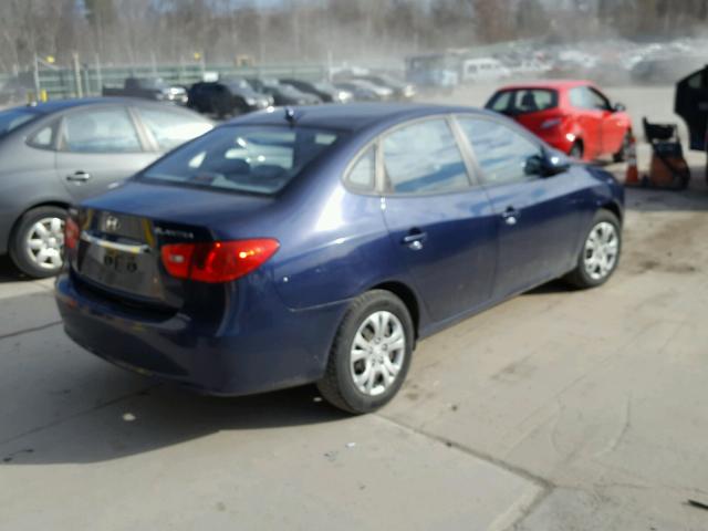 KMHDU4AD3AU977492 - 2010 HYUNDAI ELANTRA BL BLUE photo 4