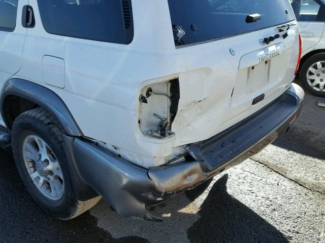 JN8DR09YX1W578626 - 2001 NISSAN PATHFINDER WHITE photo 9