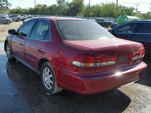 JHMCG56712C031171 - 2002 HONDA ACCORD SE BURGUNDY photo 3