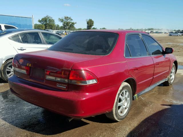 JHMCG56712C031171 - 2002 HONDA ACCORD SE BURGUNDY photo 4