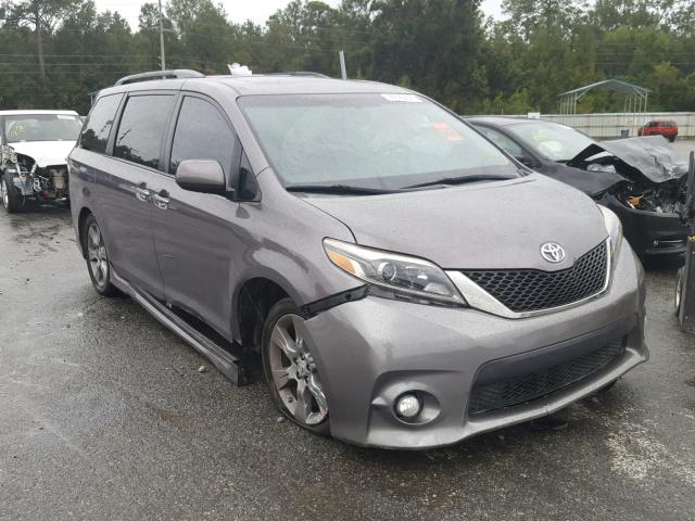 5TDXK3DC5FS571357 - 2015 TOYOTA SIENNA SPO GRAY photo 1