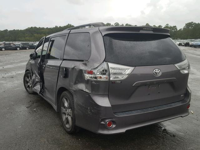 5TDXK3DC5FS571357 - 2015 TOYOTA SIENNA SPO GRAY photo 3