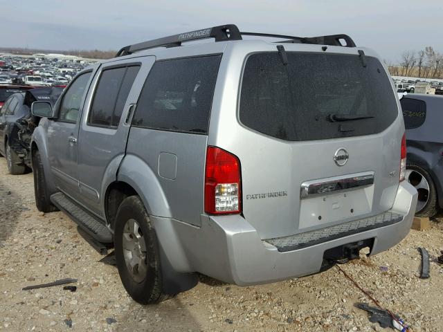 5N1AR18WX7C614874 - 2007 NISSAN PATHFINDER SILVER photo 3