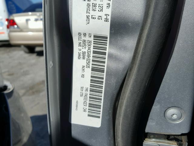 2B3KA43G08H325035 - 2008 DODGE CHARGER SILVER photo 10