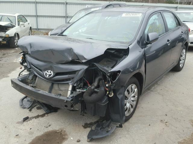 2T1BU4EE8CC838974 - 2012 TOYOTA COROLLA BA GRAY photo 2