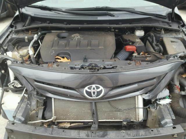 2T1BU4EE8CC838974 - 2012 TOYOTA COROLLA BA GRAY photo 7