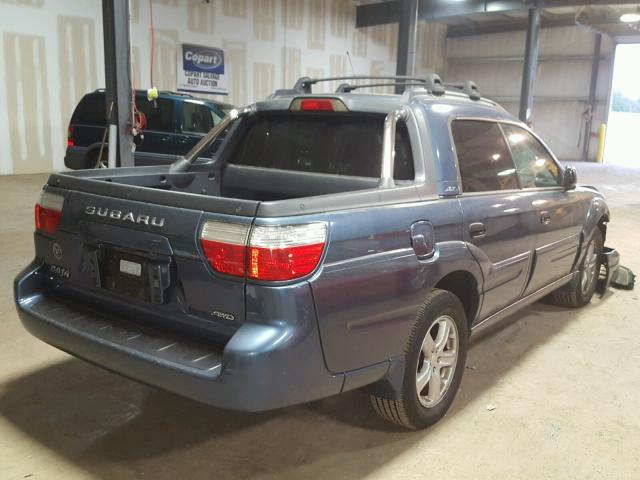 4S4BT62C257108088 - 2005 SUBARU BAJA SPORT BLUE photo 4