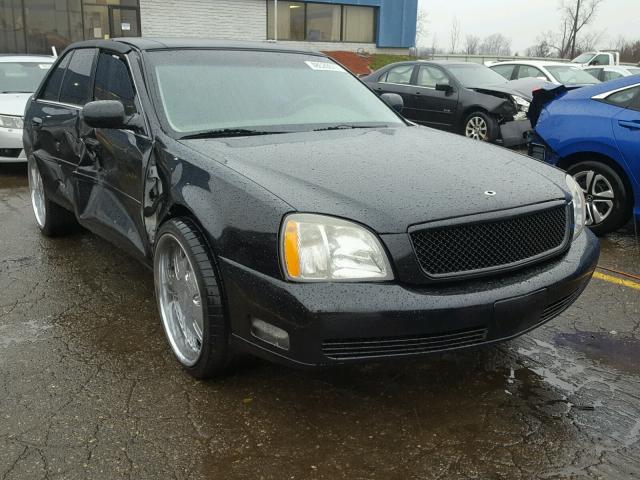 1G6KD54YX4U209838 - 2004 CADILLAC DEVILLE BLACK photo 1