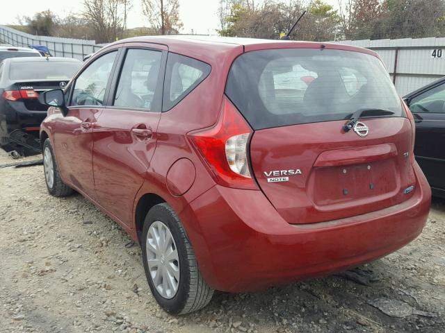 3N1CE2CP8FL408585 - 2015 NISSAN VERSA NOTE RED photo 3