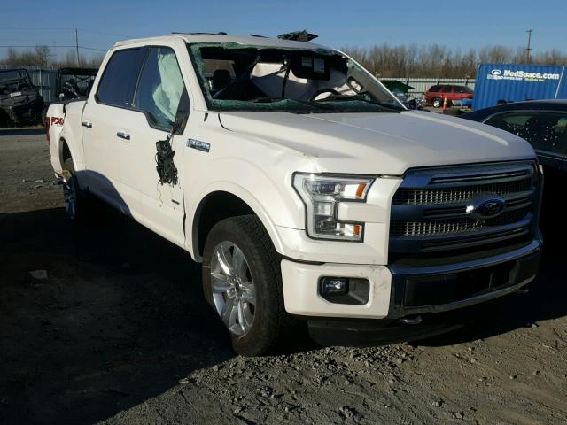 1FTEW1EG5GFB77652 - 2016 FORD F150 SUPER WHITE photo 1