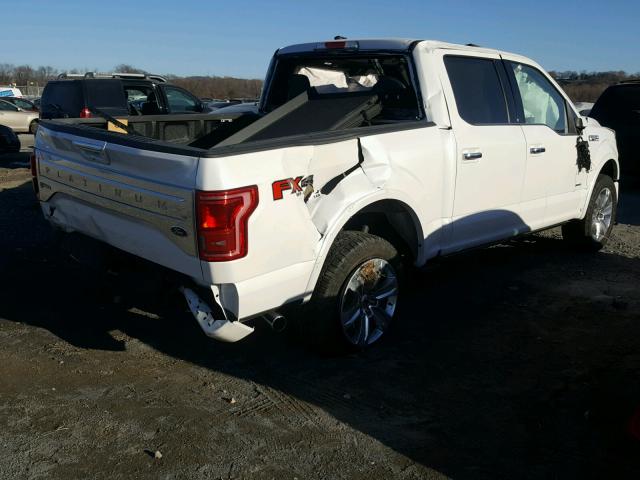 1FTEW1EG5GFB77652 - 2016 FORD F150 SUPER WHITE photo 4