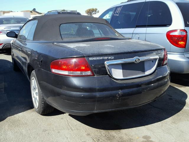 1C3EL55R94N239965 - 2004 CHRYSLER SEBRING LX BLACK photo 3