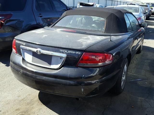 1C3EL55R94N239965 - 2004 CHRYSLER SEBRING LX BLACK photo 4